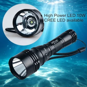 Portable LED Diving Torch L2 or T6 or UV LED Most Power Flashlight Waterproof LED Light