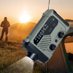 Portable LED Torch Light Emergency Flashlight with Radio