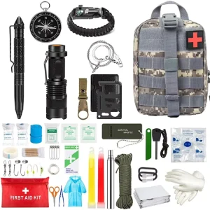 Portable Outdoor Camping Gear Multi Function Tools for Survival Climbing Travel Supplies Suit First and Kit