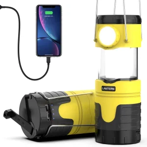 Portable Rechargeable 10000mAh LED Camping Lantern Collapsible Waterproof Hanging Tent Light Battery Powered Searchlight