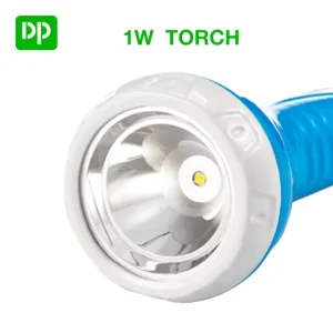 Portable Rechargeable LED Flashlight Torch 100m Long Distance AC Charging Plug for Emergency