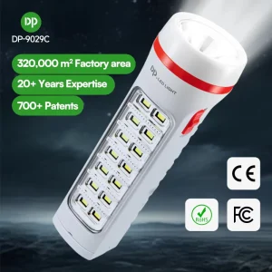 Portable Rechargeable LED Flashlight Torch SMD Side Light for Emergency