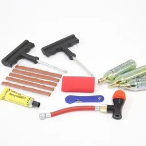 Portable Steel CO2 Cartridge 16g 25g 38g Car Bike Motorcycle Tyre Repair Tool Tubeless Tires Repair Emergency Tool Kit