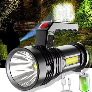 Portable Super Bright Hand Lamp Searchlight Powerful COB Lampe Torche Linterna Torch USB Rechargeable Outdoor LED Flashlight