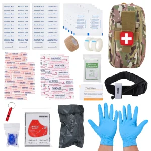 Portable Tactical Bleed Control First Aid Kit Emergency Trauma Medical Pack Camping Hunting Driving Household Wound