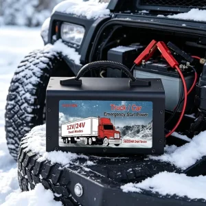 Portable Truck Jump Starter 56000mAh 98000mAh High Capacity Car Booster Pack 12V 24V Emergency Start Power Bank for Heavy