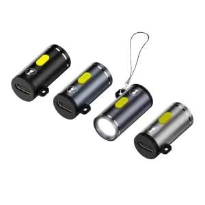 Portable Type C Port Mini Flashlight High Bright 5V 1W 0.2A 4.8g Aluminum LED Electric Torch