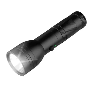 Powerful 1km Range Rechargeable LED Flashlight 1500 Lumens IP65 Rated Long Lasting Aluminum Alloy Body for Camping Self Defence
