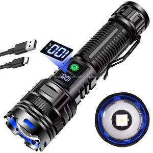 Powerful 2000 Lumens XHM88 Battery Powered LED Super Bright Rechargeable Flashlight