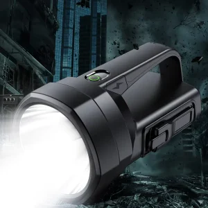 Powerful COB Camping LED Searchlight 450LM 6000mAh Rechargeable Long Duration Hand-Crank Waterproof Plastic Handheld