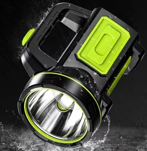 Powerful LED Flashlight Torches Strong Searchlight Waterproof USB Rechargeable Spotlight Long Range Hunting Lamp With Side Light
