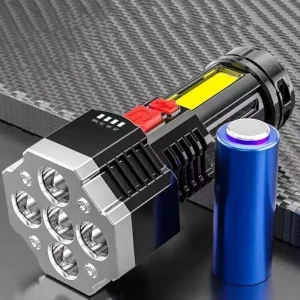 Powerful New Outdoor Flashlight Manufacturer High Quality Rechargeable LED Flashlight for Outdoor Camping