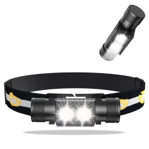 Powerful Rechargeable Work Head Light Flashlight Outdoor Work Camping Fishing White Light Torch Head Light