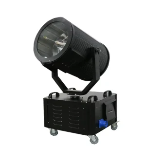 Professional 5000W Outdoor Sky Beam Moving Head Searchlight IP54 Waterproof DMX512 CRI95 6000K for Stadium Landmark Theme Park