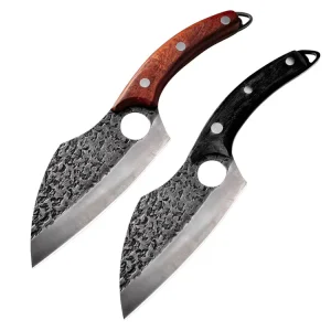 Professional 6″ Butcher Knife High Carbon Stainless Steel Pakka Wood Handle Mutton & Meat Cleaver Free Sample