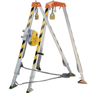 Professional Gearbox Mining Rescue Tripod with Winch for Confined Space and High Strength Lift Rescue