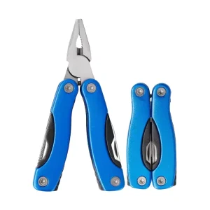 Professional Mini Folding Multitool Pliers with Aluminum Handle Stainless Steel Multi functional Tool for Outdoor Camping Hiking