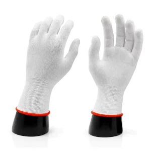 Professional Polyester String Knit Safety Work Gloves Seamless Knitted Shell Breathable Labor Protection For Manufacturing