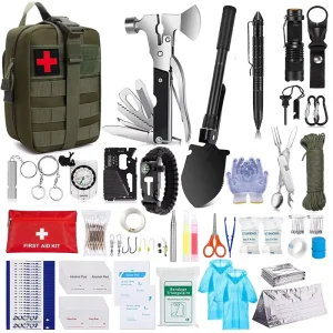 Professional Survival Gear Kit First Aid Emergency Rescue Bag Portable Outdoor Tools for Hiking Emergency Travel Camping Rescue