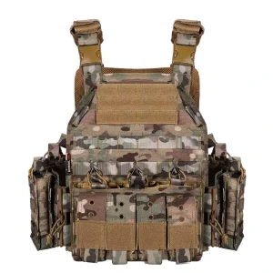 Quick Release Nylon Tactical Vest Training Hunting Equipment Harness with Camouflage for Paintball Accessories