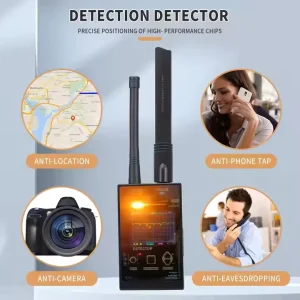 RF Signal Detector JYS-G318 AI Chip Bug Camera Finder 1MHz-12GHz Frequency Range Office Hotel Privacy