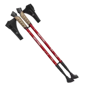 Ready Ship KY KY001 Hiking Trekking Stick Poles with Cork Handle 3 Section Telescopic Carbon Tungsten Steel Tip 516g Lightweight