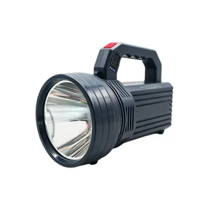 Rechargeable Handheld LED Searchlight with Power Indicator Portable Outdoor Spotlight for Camping & Emergency Use