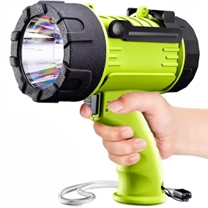 Rechargeable High lumen LED Searchlight Impact resistant Handheld Model Suitable for Camping