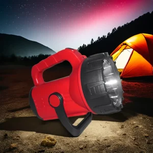 Rechargeable IP54 Waterproof Outdoor Spot Light Multifunction Handheld T6 Rotating LED Searchlight 360 Beam 6000K Dimmable