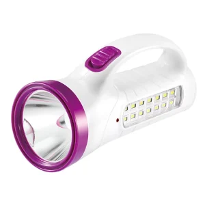 Rechargeable LED Camping Searchlight Spotlight for Hiking Emergencies Built in Charging Plug Side Lighting