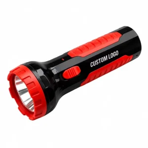 Rechargeable LED Flashlight with Built in Battery IP20 Rated Steel Construction Tactical Camping Torch