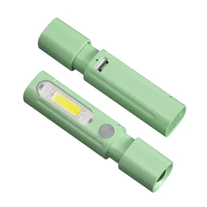 Rechargeable Zooming Mini LED Flashlight USB Type C Charging 4V Lithium Battery ABS Torch IP44 Waterproof 6000K Daylight