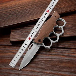 Ring Grip Style Folding Utility Tool for Camping Package Opening and Daily Use