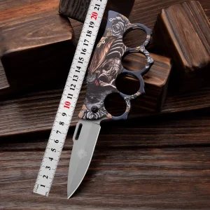 Ring Grip Style Folding Utility Tool for Camping Package Opening and Daily Use