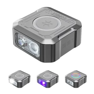 SE1 Hands Free Mini Keychain Light Waterproof Magnetic Hat Clip Torch 300Lm Pocket Work Emergency Lamp