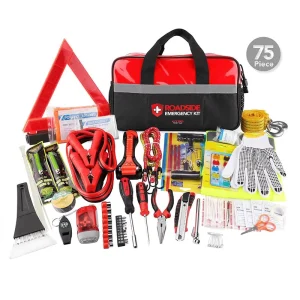 Safety Car Roadside Emergency Tool Kit Custom Logo Jumper Cables Traveling Universal Survival Oxford Nylon