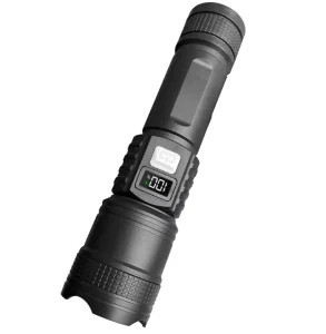 Scalable Zoom Flashlight with Multifunctional Digital Display Long lasting Battery Life ultra Bright Outdoor Searchlight