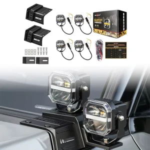 Searchlight Base Stand Antenna Flagpole Stand With Light 4 Pack Spotlight Stand for Chery Jetour G700 Accessories