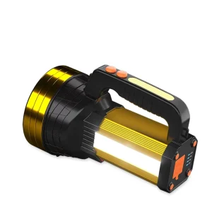 Searchlight Powerful Flashlight Life Portable Waterproof Hand Hold Multifunction ABS Red Blue Flash for Camping