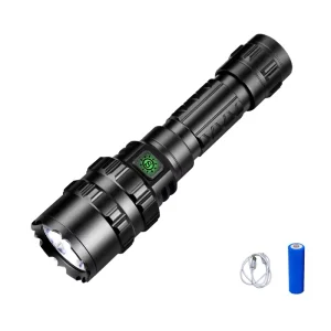Self Defense Tactical LED Torch Light 1000 Lumens Very Bright Waterproof USB Rechargeable Flashlight Aluminum Alloy