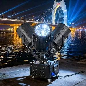 Sky Search Light Outdoor Waterproof 1KW 3KW 7KW Xenon Long Distance Beam Searchlight for Hotel Building Stage Cannon Beam