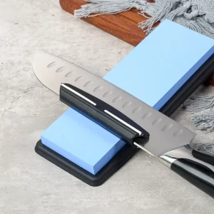Small Angle Sharpening Aid Customizable Fixed-Angle Diamond Rod Knife Sharpener Beginner’s Guide with Steel Clamp