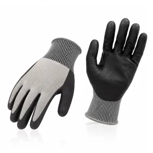 Smooth Nitrile Coated High Grip Palm Protection Liquid Proof Flexible Industrial Construction Building Work Safety Hand Gloves