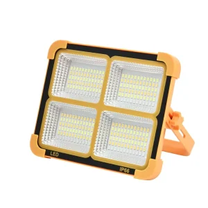 Solar Powered Flashlight 30W LED USB Rechargeable IP65 Waterproof Portable Work Lamp for Outdoor Camping Emergency Torch