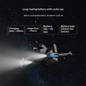 Special Warning Night Flight Searchlight for Compatible Mini 4pro Extended Accessories for Drone No Printed Logo