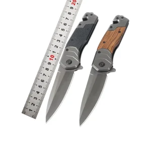 Stainless Steel Blade Pocket Canivete Rescue Camping Knife with Glass Breaker