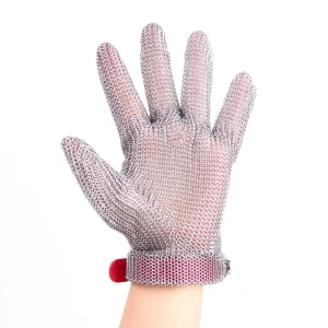 Stainless Steel Cut-Resistant Chainmail Butchers’ Gloves