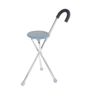 Stainless Steel Direct Selling Tripod Folding Walking Stick With Seat