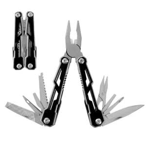 Stainless Steel Industrial Grade DIY Camping Survival 9 in 1 Folding Multifunctional Pliers Saw Blade Customizable Logo