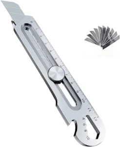 Stainless Steel SK5 Blade Cutter Knife for Heavy Duty for Cardboard Boxes Leather DIY Grade Push Button Style OEM Customization